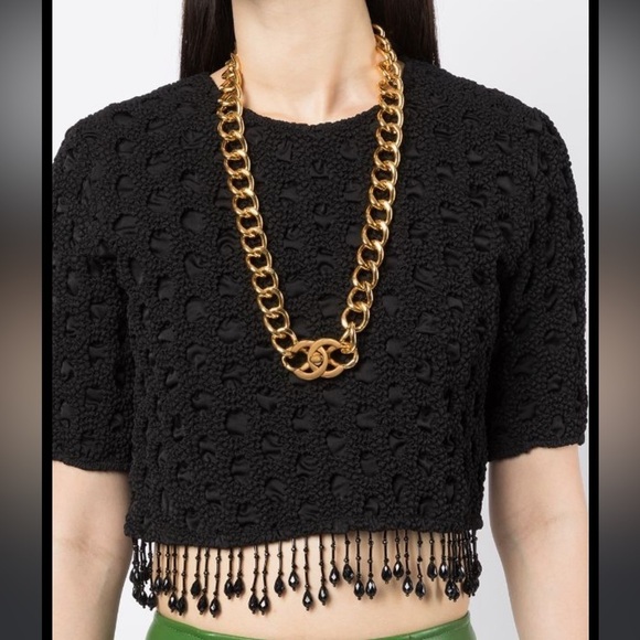 Ganni beaded top black - Picture 3 of 14